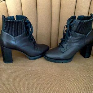 Corso black combat boots